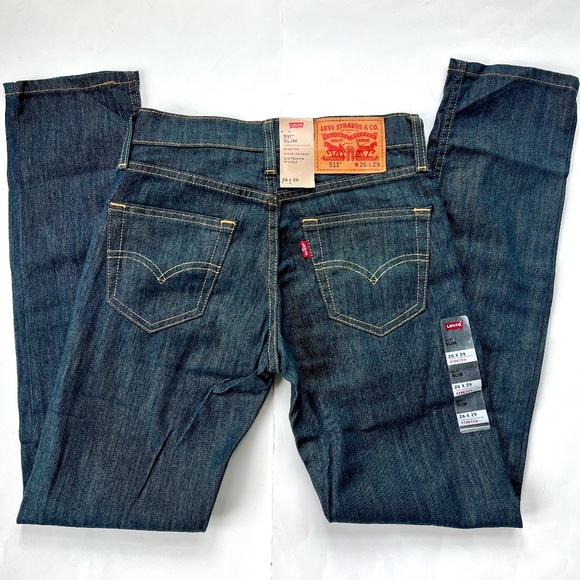 Levis 511 Slim Fit Waterless Jeans Size 26x29 NWT - Picture 4 of 8